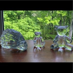 Baccarat, Steuber, RL glass figurines